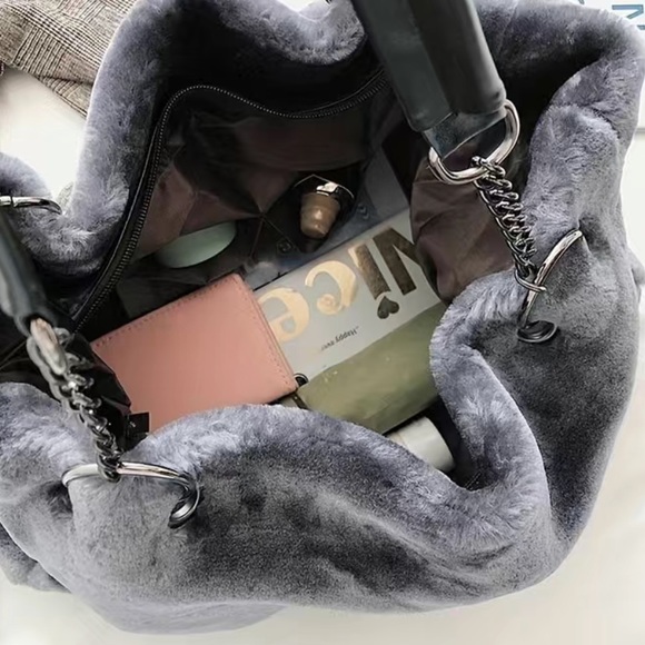 Plush Brown Luxury Lux Tote - Picture 5 of 7